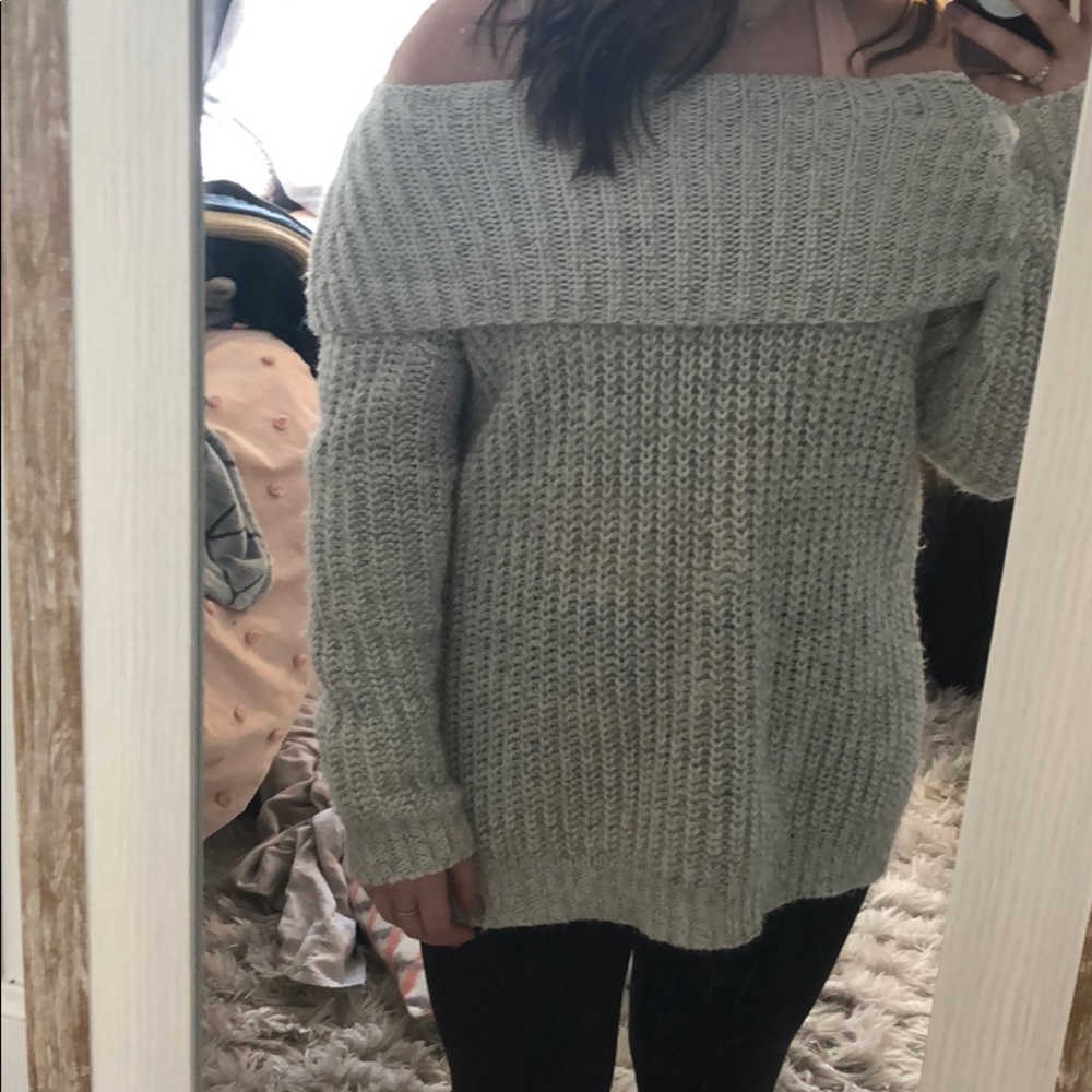Extremely soft off the shoulder sweater